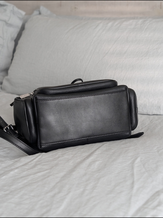 Michael Kors Merritt Backpack Black Pebbled Leather NWOT main image 8